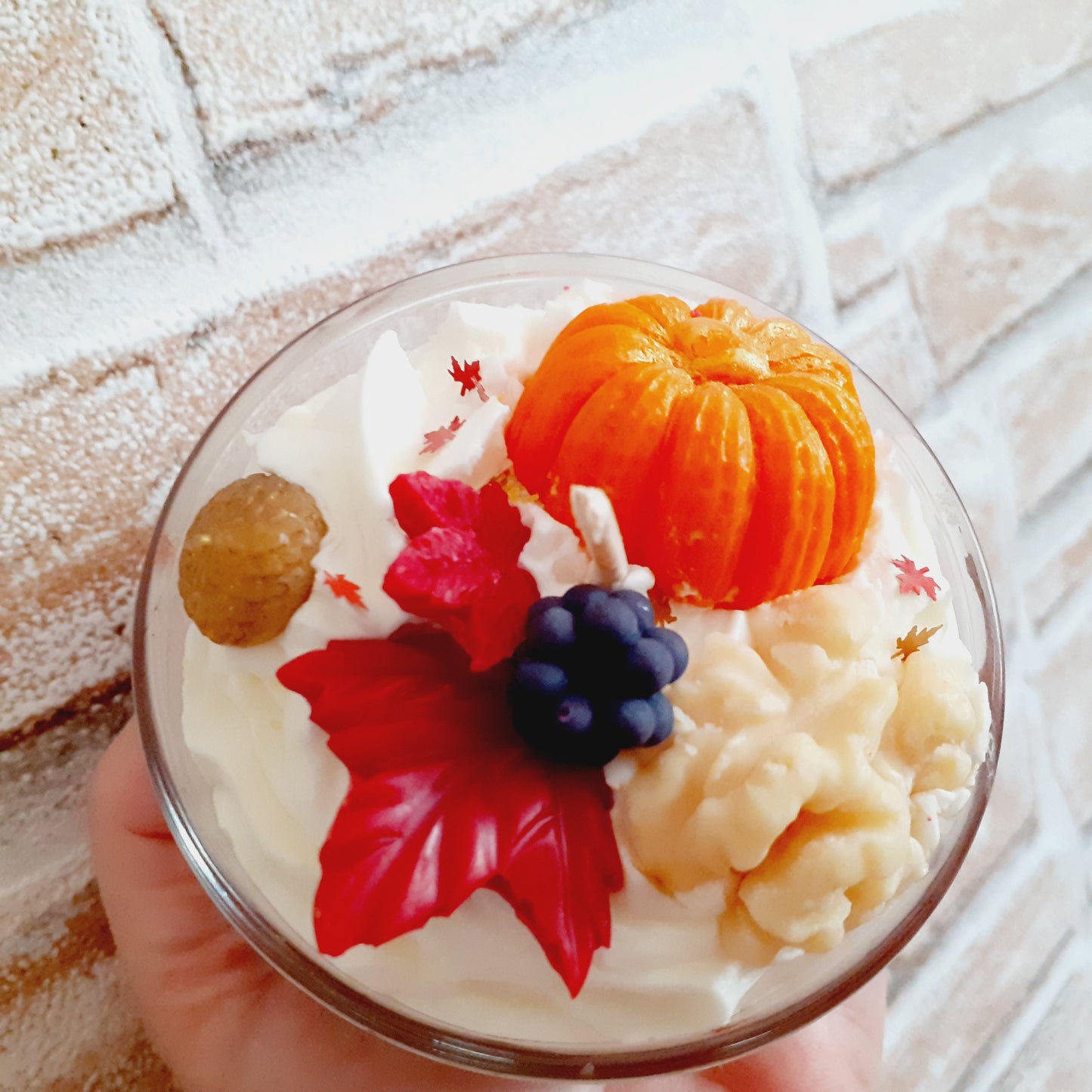 Bougie artisanale parfumée : Douceur d'Automne 🎃