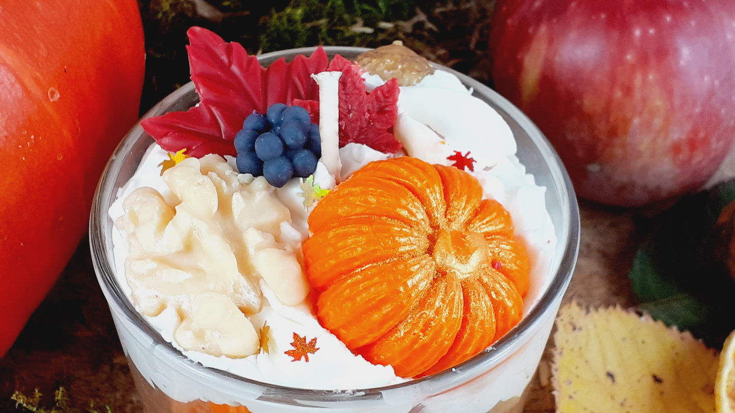 Bougie artisanale parfumée : Douceur d'Automne 🎃
