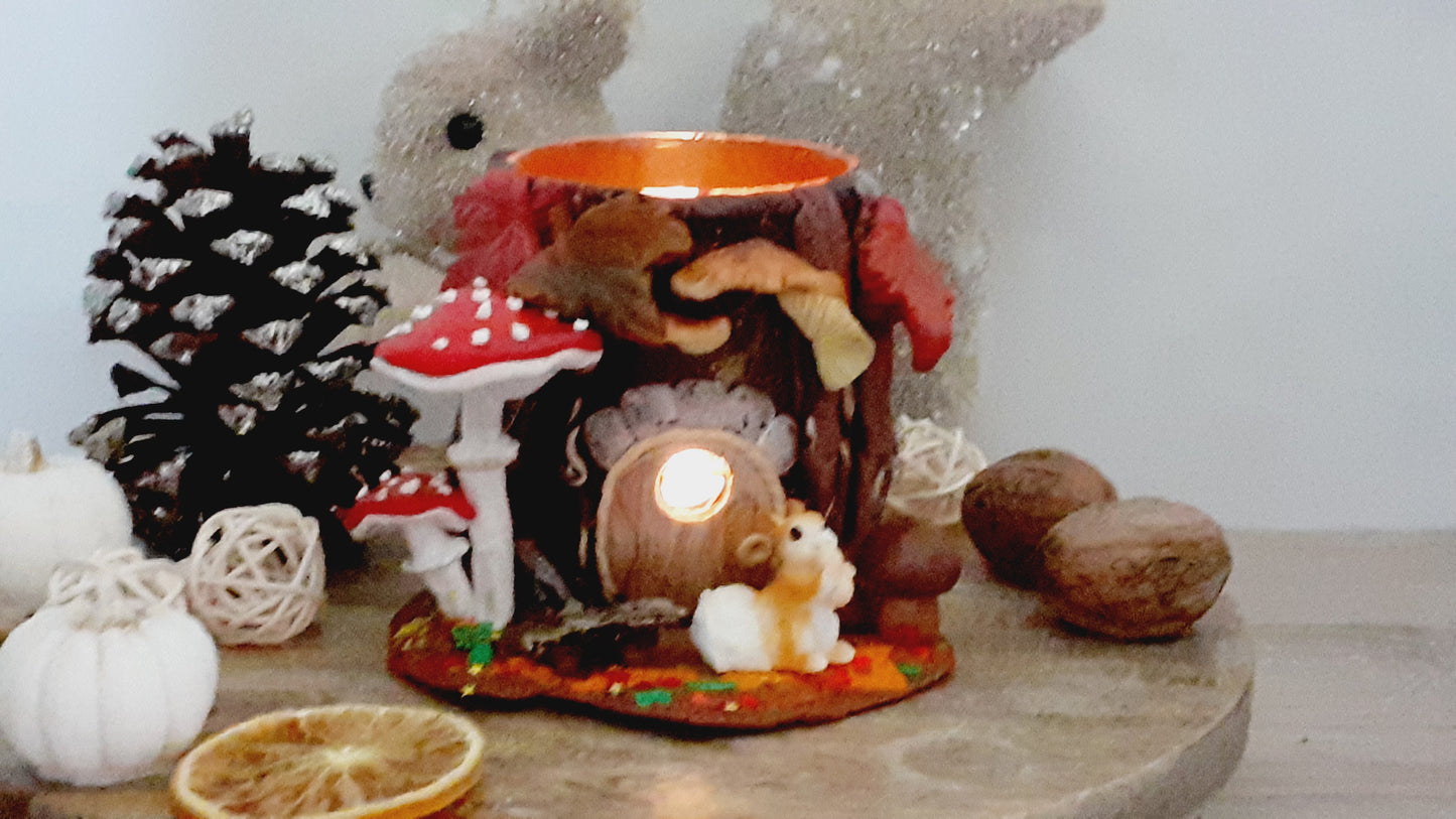 Bougie artisanale parfumée : Magie Automnale 🍄