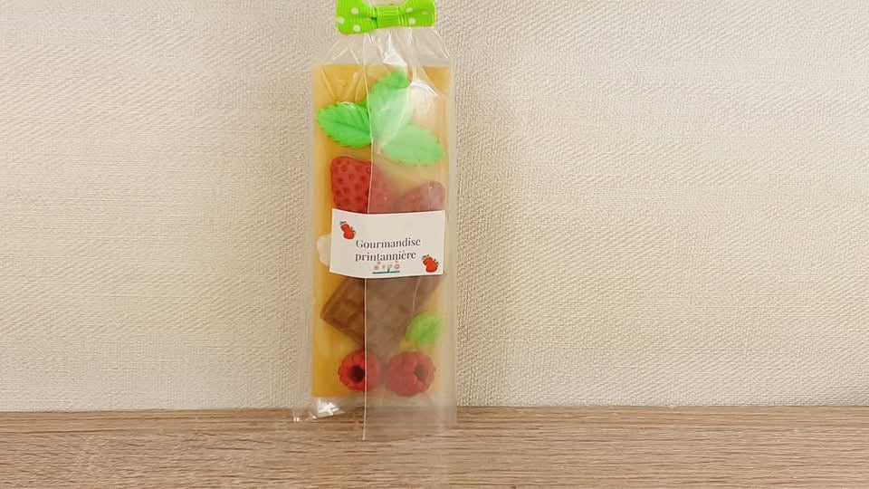 Fondant artisanal en cire de colza naturelle “Gourmandise printanière ” – Édition Printemps