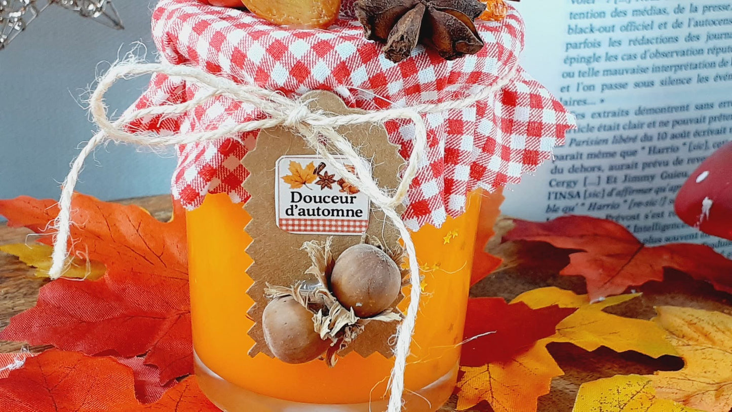 Douceur d’Automne – Bougie Gourmande & Pot à Trésors