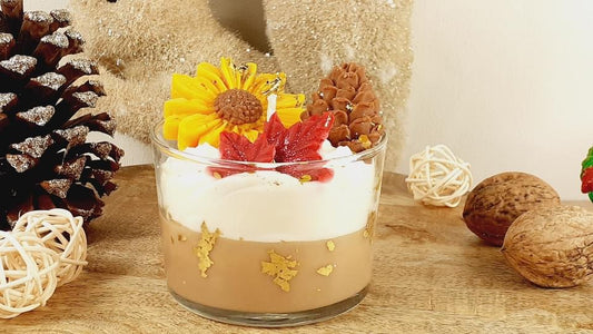 Bougie artisanale parfumée : Lumière d’Automne 🕯️