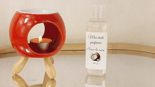Mon huile parfumée - Huile naturelle et parfum de Grasse- Noix de coco -100ml
