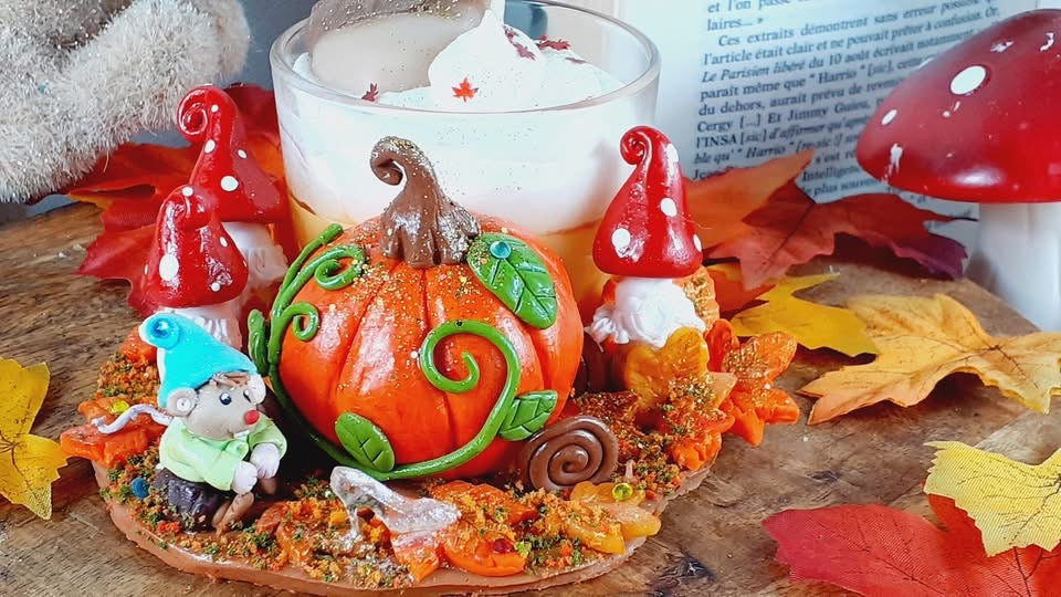 🐭 Dus-Dus la Souris – Gardienne des objets - Bougie artisanale -180g