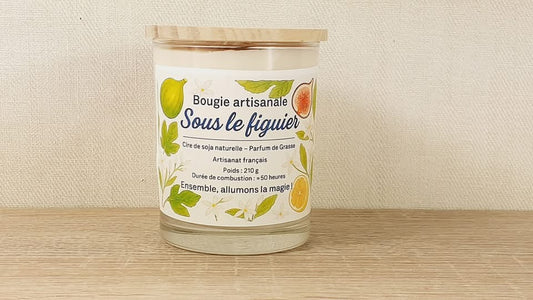 Bougie artisanale-Sous le figuier-210g