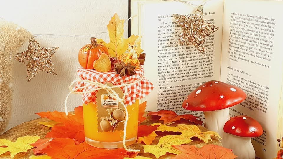 Douceur d’Automne – Bougie Gourmande & Pot à Trésors