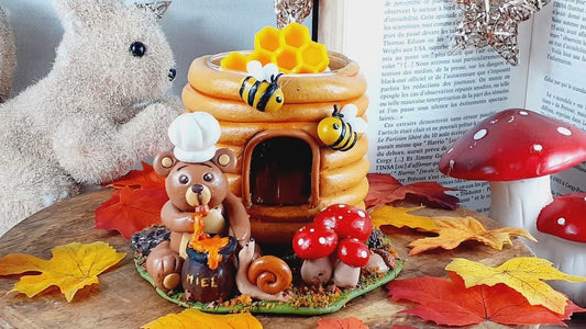 🧸L’ours pâtissier - Bougie artisanale 280gr