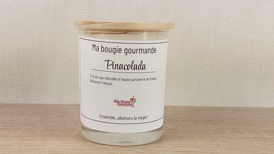 Ma bougie gourmande -Pinacolada
