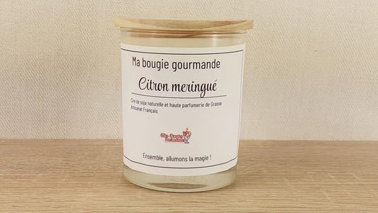 Ma bougie gourmande -Citron meringué