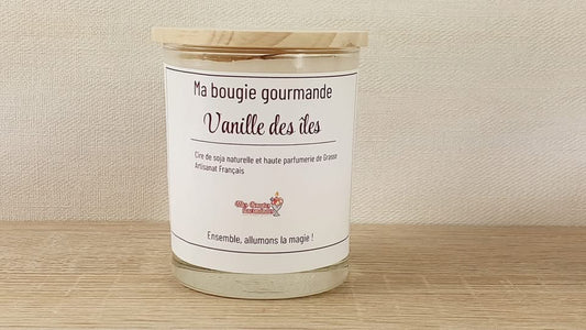 Ma bougie gourmande -Vanille des îles